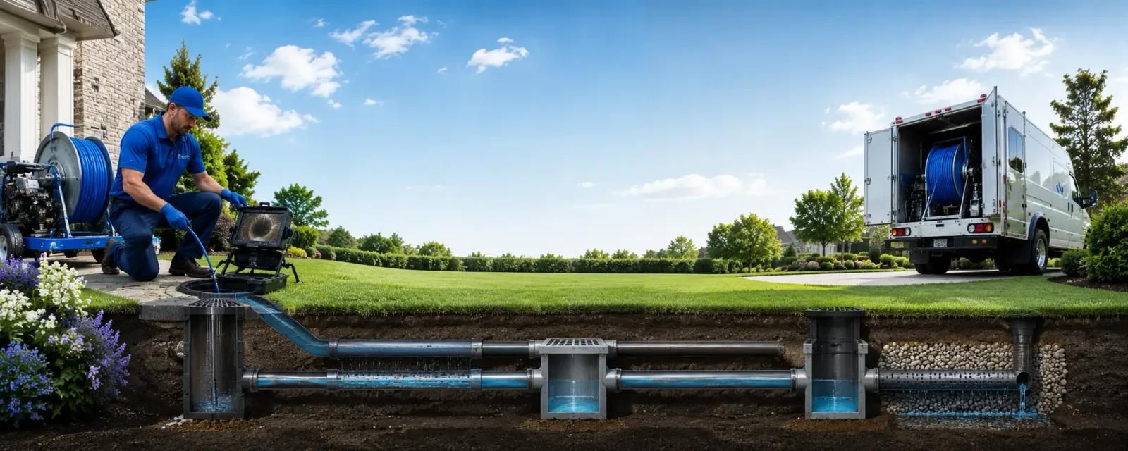 Outdoor drain cleaning information for Lucas, KS